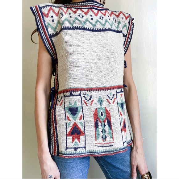 Vintage side tie sweater - Picture 2 of 10